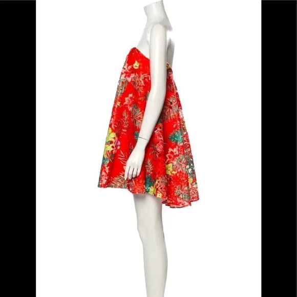 Caroline Constas Embroidered Bustier Dress xs - Picture 4 of 13